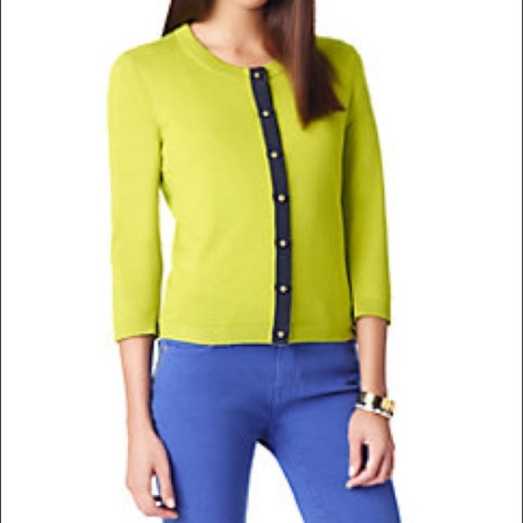 kate spade Sweaters - Women’s Kate Spade green silk blend button front Jeremy cardigan sweater size XS